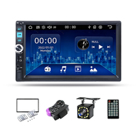 Reproductor MP5 Universal para Auto de 7 Pulgadas con Bluetooth, Ranura para Tarjeta TF, Radio FM, Mirror Link, Control del Volante, Estéreo, USB y Cámara de Reversa
