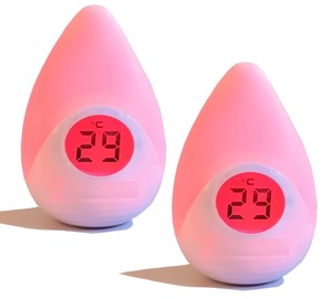 Nóng bán phòng bé Nhiệt ẩm kế thay đổi màu sắc của đèn theo nhiệt độ - Product Image 1
