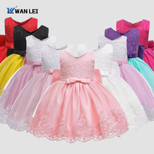 Abito Formale in Pizzo Floreale per Bambine, Vestito Estivo per Feste di Compleanno, Stile Principessa - Product Image 6