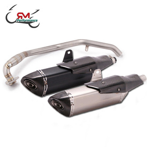 Système D'échappement complet Modifié Silencieux D'échappement Pour HONDA X-ADV <span class=keywords><strong>750</strong></span> 2017-2019 XADV <span class=keywords><strong>750</strong></span> Avant modifié Lien Intermédiaire Silencieux - Product Image 1