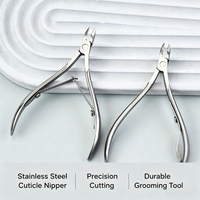 Coupe-cuticules en acier inoxydable, coupe-ongles à pointe acérée pour ongles épais et durs, outil de manucure et pédicure pour retirer les cuticules et les ongles incarnés