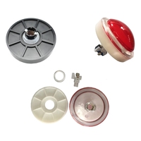 Bouton poussoir rond de 100 mm, éclairé par LED, avec micro-interrupteur pour pièces de machine de jeu d'arcade DIY, 5/12V, grand interrupteur à dôme lumineux