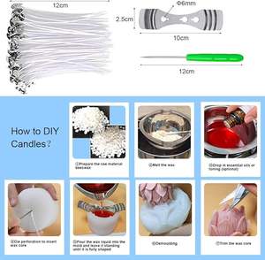 6 pièces boule de fil bulle 3D Rose Silicone bougie moule ensemble bricolage cuisson gâteau moule cire de soja Silicone moule - Product Image 3