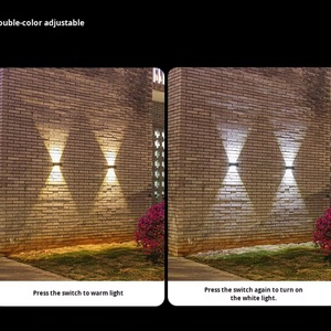 Lámpara LED Solar de Pared, Impermeable, Regulable, para Exteriores, Jardín, Paisaje, Villa, Balcón, Valla - Product Image 5