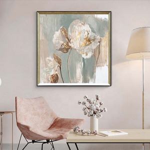 Vendita calda Poster moderno colore lamina d'<span class=keywords><strong>oro</strong></span> arte 100% <span class=keywords><strong>pittura</strong></span> a olio fatta a mano su tela per soggiorno Wall Art - Product Image 3