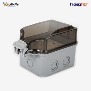 กล่องปลั๊กไฟกันน้ำกลางแจ้ง NP1 5 ช่อง 10A IP66 ปลั๊กติดผนัง ABS พร้อมฝาปิดโปร่งใสสำหรับใช้กลางแจ้ง - Product Image 2