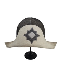 Casquette Banya russe en feutre de laine naturelle Napoléon faite à la main résistante à la chaleur professionnelle pour adultes respirante et respectueuse des cheveux