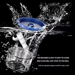 <span class=keywords><strong>Mini</strong></span> <span class=keywords><strong>Hachoir</strong></span> Électrique Multifonctionnel pour Ail et Légumes, Mixeur, Robot Culinaire Rechargeable pour Aliments Complémentaires - Product Image 5