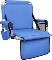 Chaise de stade pliante en tissu extérieur, sièges de stade souples de Football avec bras