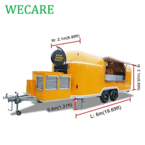 Mobile Catering Trucks Wecare Concession Airstream Catering Trailer Mobile Fast Food Cart Mobile Food Truck Mobile Kitchen Food Trailer With CE EEC