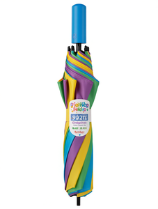 Ombrello per Bambini Tuntex a Doppio Strato, 8 Stecche, Apertura Manuale, Design Arcobaleno in Poliestere, Protezione da Sole e Pioggia - Product Image 1