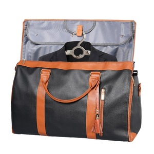 Bolsa de Viaje Deportiva Multifuncional Simple de Gran Capacidad Personalizada al por Mayor, Bolsa de Traje con Cierre de Material PU a la Moda - Product Image 1