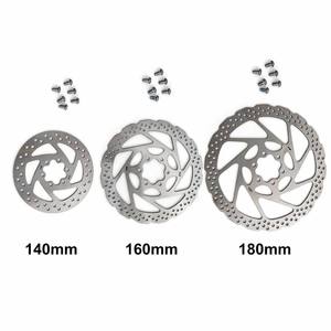 高强度钢制 140mm 160mm 180mm 盘式刹车盘，带 6 个螺丝，厚度 1.8mm，44mm PCD 刹车盘，适用于山地车、电动自行车、踏板车 - Product Image 2