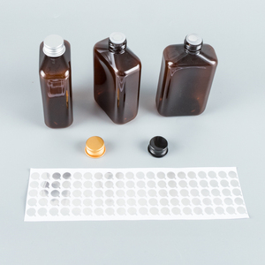 Nắp Vặn Bằng Nhôm Cho Thú Cưng Rỗng Màu Nâu Hình Vuông 250Ml Chai Nhựa Chai Mỹ Phẩm Đựng Nước Du Lịch - Product Image 4