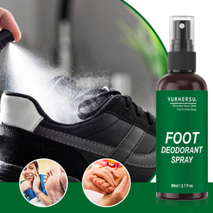 YURHERSU Soins de la peau des pieds <span class=keywords><strong>Spray</strong></span> désodorisant pour les pieds <span class=keywords><strong>Anti</strong></span>-fissuration Enlever les bactéries <span class=keywords><strong>Odeur</strong></span> particulière Déodorant pour les pieds Peeling <span class=keywords><strong>Spray</strong></span> - Product Image 1