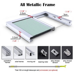 Luce resistente ai raggi UV che blocca il Design a nido d'ape lucernario tapparelle oscuranti tetto inclinato finestre con sistema elettrico facile da montare - Product Image 2