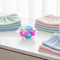 Capsules de lessive jetables écologiques 5-en-1, antibactériennes, parfum floral longue durée, nettoyage en profondeur pour vêtements, machine automatique