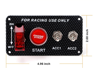 Panel <span class=keywords><strong>de</strong></span> interruptor <span class=keywords><strong>de</strong></span> <span class=keywords><strong>encendido</strong></span> 4 en 1 <span class=keywords><strong>de</strong></span> 12V, interruptor <span class=keywords><strong>de</strong></span> palanca con botón pulsador <span class=keywords><strong>de</strong></span> motor y relé para coche <span class=keywords><strong>de</strong></span> carreras, RV, camión, barco, remolque marino - Product Image 5