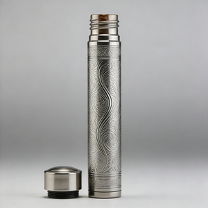 Humidor de Aluminio Anodizado Dorado de Lujo, Personalizado de Fábrica, con Textura de Diamante Mecanizada por CNC, para Almacenamiento de Cigarros Premium - Product Image 4