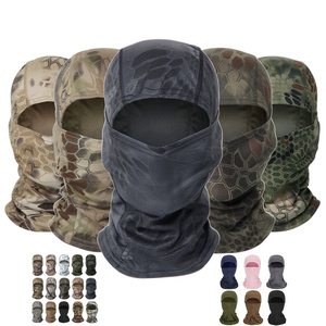 Venda quente Eco-friendly Poliéster Marrom Caminhadas Malha Facemask Balaclava Beanie para Homens Logotipo Personalizado Negócios Praia Camuflagem - Product Image 3