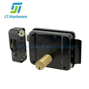 An Ninh DC 12V Điện tử kim loại cổng Cửa Khóa Brass xi lanh đôi điện rim khóa - Product Image 3