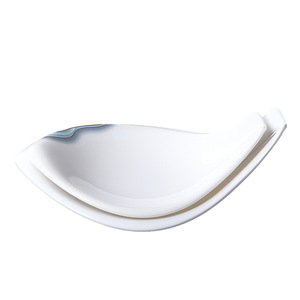 Platos de melamina de forma irregular para restaurante, hotel, fiestas, juego de vajilla creativa de color sólido. - Product Image 5