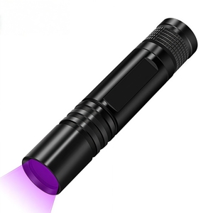 365nm <span class=keywords><strong>LED</strong></span> UV đèn pin <span class=keywords><strong>mini</strong></span> tia cực tím bút ánh sáng màu đen Đèn xách tay Detector <span class=keywords><strong>Torch</strong></span> cho pet điện bằng AA pin - Product Image 1