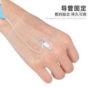 Perban tetap tahan air transparan medis untuk kateter vena dan pembuluh darah tetap 100% katun 6x7cm - Product Image 3