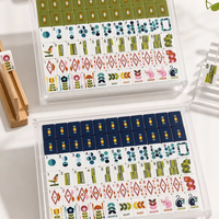 Ensemble de Mahjong Américain de Luxe Personnalisé en Gros, Tuiles en Acrylique Esthétique Moderne avec Boîte de Rangement pour Cadeaux