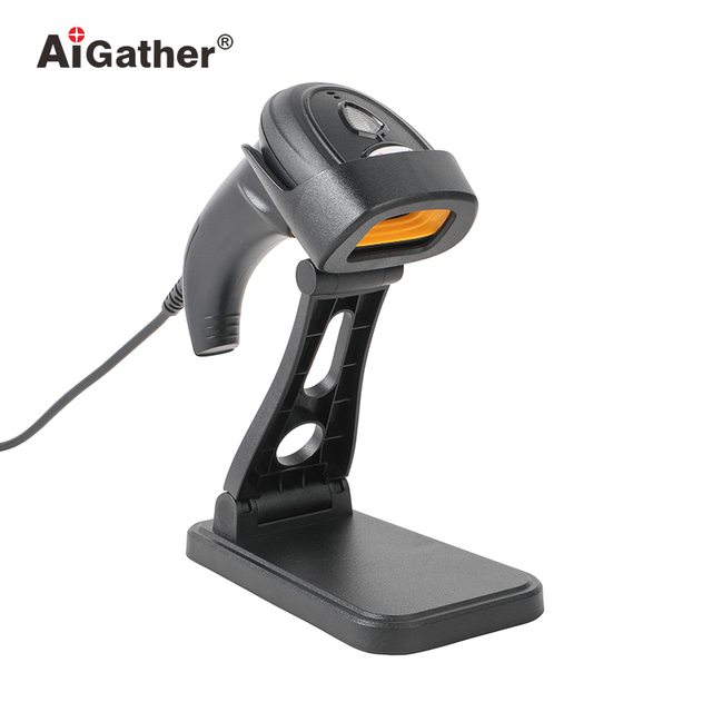 Manufacturer 1D 2D USB Retail Supermarket Qr Code Reader Wired Handheld Barcode Scanner for POS Solutions