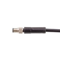 Connecteur de câble moulé droit M5 mâle-femelle 3 ou 4 broches, étanche IP67, non amovible, non blindé