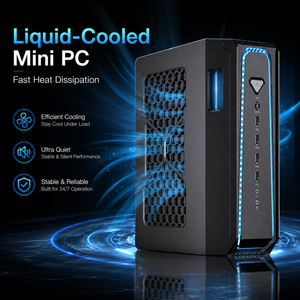 Mini PC 16 cœurs, 12 Go de RAM DDR5, SSD 1 To/2 To, Nouveau RJ45, Affichage 4K/+DP+Type-C/WiFi/BT, Ordinateur de bureau domestique/professionnel Sl-800AMD Dedic - Product Image 3