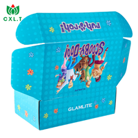 Boîte en carton ondulé pour l'expédition de jouets recyclables, impression de logo personnalisé, emballage en carton pour jouets