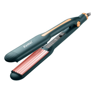 Lisseur de cheveux professionnel, plaque chauffante, cheveux raides et volumineux, racines des cheveux, Kemei Km-9827, arc R, angle anti-casse, <span class=keywords><strong>fer</strong></span> à lisser et à boucler - Product Image 6