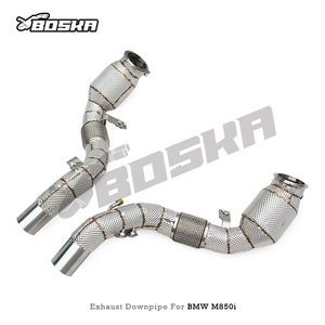 ท่อไอเสียดาวน์ไปป์ OEM Boska สำหรับ BMW M850/M850i 4.4TT G14/G15/G16 Alpina B8 ปี 2020-2023 ผลิตจาก SUS304 พร้อมเซลล์ 100/200/300/400 - Product Image 6
