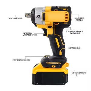 Mới đến 1/2in 350 <span class=keywords><strong>n.m</strong></span> pin lithium đủ điều kiện không dây tác động cờ lê động cơ không chổi than cờ lê điện với ánh sáng làm việc - Product Image 5