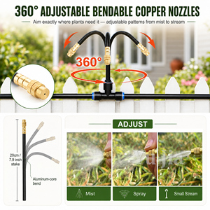 DIY Small Area Home Watering Kit 360. Adjustable Irrigation System for Patio Greenhouse Lawn Plants - Product Image 3