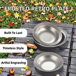 Piatti da Cena in Acciaio Inossidabile Satinato Stile Nordico Eco-Friendly, Piatto per Spaghetti Occidentale, Design Personalizzato Stile Ristorante Francese - Product Image 2
