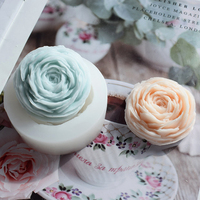 DIY Home Decoration 3D Large Silicone Rose Bougie Moule Savon Moule Gâteau Moule