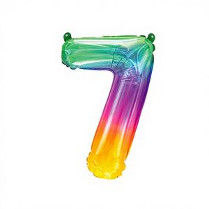 ลูกโป่งไมลาร์สีเจลลี่หมายเลข 7 ของ Peiyong รุ่นไล่สี ขนาดกลาง รุ่น 51225 สำหรับตกแต่งงานปาร์ตี้ - Product Image 1