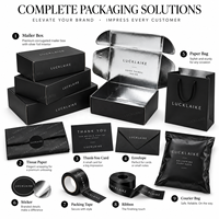 Luxuriöse Maßgefertigte Verpackungsbox Schwarzer Wellpappe-Versandkarton mit Reflektierendem Silber und Logo