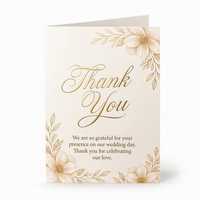 Biglietti di ringraziamento in carta perlata di lusso con inserto personalizzato con logo per confezioni regalo floreali da boutique