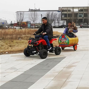 <span class=keywords><strong>Mini</strong></span> Elektrischer Aufsitzzug für Kinder – Schienenloser Fasszug im Angebot für Freizeitparks & Einkaufszentren - Product Image 3