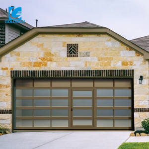 Nouvelle <span class=keywords><strong>porte</strong></span> <span class=keywords><strong>de</strong></span> <span class=keywords><strong>garage</strong></span> sectionnelle en verre dépoli sur mesure pour villa à prix abordable - Product Image 4