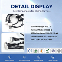 Rangkaian Kabel Utama Lampu Kombinasi Belakang Kiri Kustom dengan Konektor 936092-1 Terminal 368085-1 untuk Pabrik Kendaraan