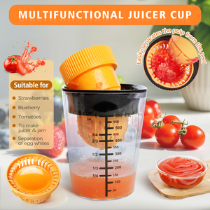 <span class=keywords><strong>Presse</strong></span>-<span class=keywords><strong>agrumes</strong></span> et extracteur de jus 3-en-1 citron et lime avec tasse doseuse intégrée 20oz, facile à presser, stocke le jus restant, compatible lave-vaisselle - Product Image 6