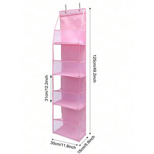 Hot Sale 1pc 4 Layer Over Door Hanging Organizer Wall Large Capacity Mesh Holder Clear Pockets Hanging Storage <b>Bag</b> for Home - Product Image 4