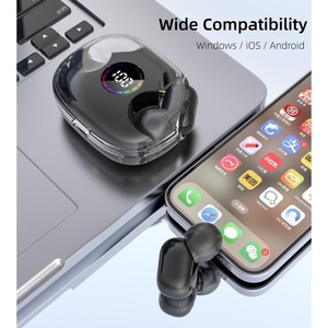 Nuevos Auriculares Inalámbricos de Alta Calidad con Pantalla Digital, Audífonos TWS Intrauditivos con Cápsula Translúcida de Ultra Larga Duración - Product Image 3