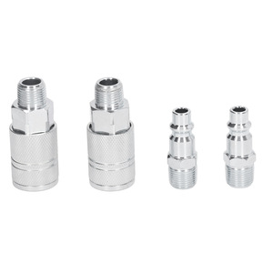 Acoplamientos Rápidos de Alto Flujo de 3/8 NPT Estilo Americano con Rosca Externa e Interna, Suministro de Piezas Neumáticas - Product Image 1