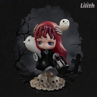 52TOYS Original Lilith Nocturnal Shroud Blind Box Figurines de Fille Style Gothique Sombre 6+1 Modèles Cachés Poupée de Collection Ensemble Complet